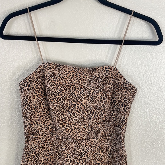 Urban Outfitters leopard mini dress Size 2 - Picture 5 of 12